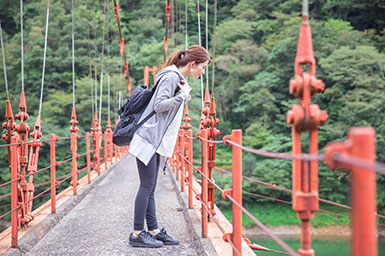 我谷ダム・吊橋
