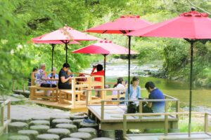 鶴仙渓「川床」のご紹介
